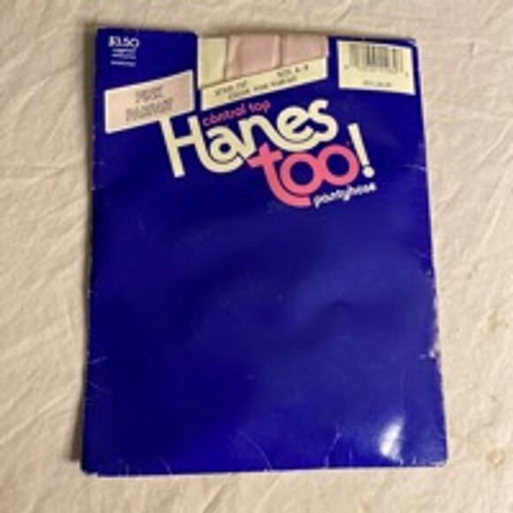 Vintage Hanes Too! Pink Parfait Pantyhose Control Top Size A-B NIP - Picture 1 of 3
